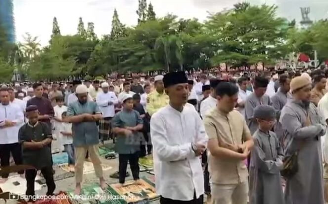 
Prof Udin bersama Jajaran Forkopimda Pangakalpinang Sholat Idul Adha 1447 H Berjamaah di Alun-alun Taman Merdeka