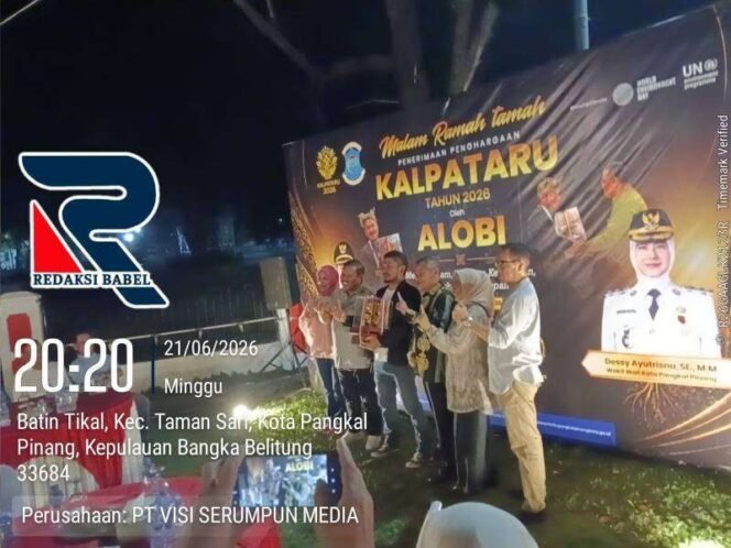 
Pemkot Pangkalpinang Sukses Raih Alobi Foundation Kalpataru Adya Tahun 2026